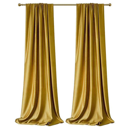 Zasłona zaciemniająca w kolorze ochry